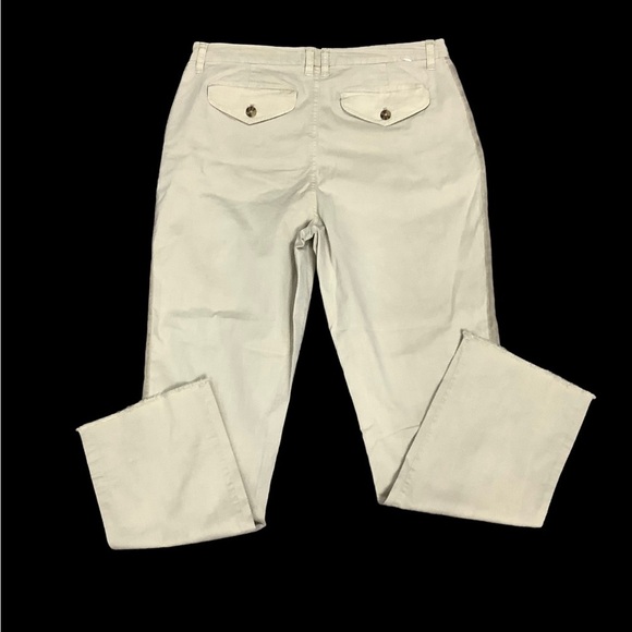 Women's Buffalo David Bitton 6 Small Chino Khakis Pants Khaki Stretch Frayed Hem - Picture 3 of 9